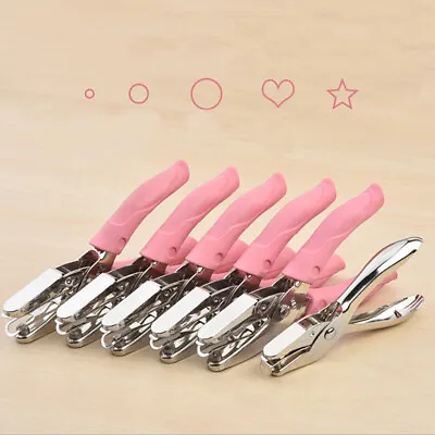 Mini Single Hole Paper Puncher Heart Star Cutter Embossing Scrapbooking Tools  • $7.78