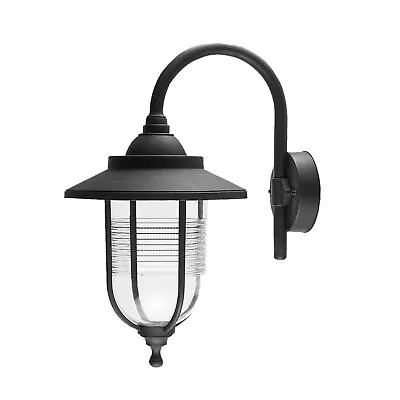 £45.92 • Buy Wall-Mounted Outdoor Garden Lamp IP44 Hanging Lantern E27 Light Vintage Black