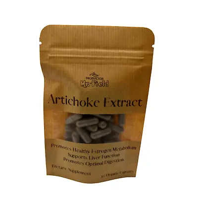 Artichoke 100% Organic Capsules 500 Mg Quantity 30 • $16.50
