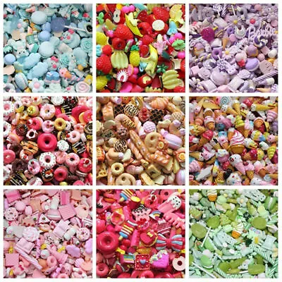 Kawaii Sweets Wholesale Cabochon Flatback Resin Crafts Assorted Food Desserts • £3.06