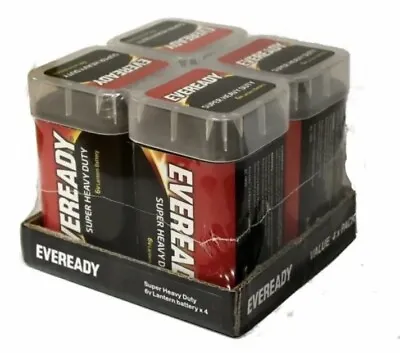 Eveready 6V Lantern Batteries - 4 Pack - Dependable Portable Power - In Stock • $29.99