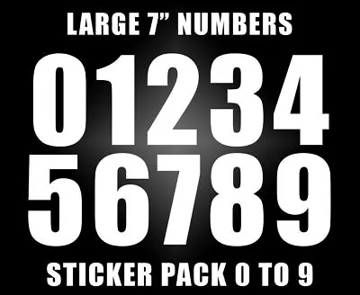 £3.79 • Buy Large Number Stickers 10 Pack For WHEELIE BIN HOUSE NUMBERS SELF ADHESIVE D
