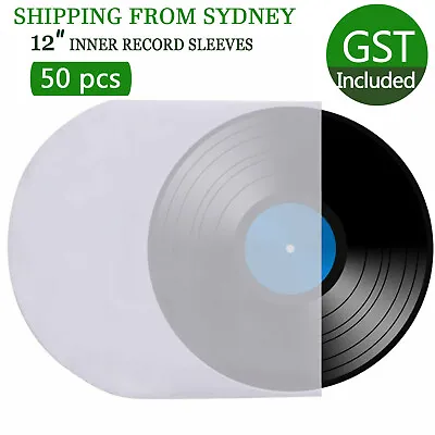 $12.85 • Buy 50X Sleeves Inner LP Music Durable For 12  Vinyl Record Plastic Record Cover AU