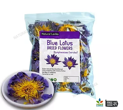 $2.90 • Buy BLUE LOTUS Nymphaea Caerulea Dried Flowers & Petals 100%Natural Organic Ceylon