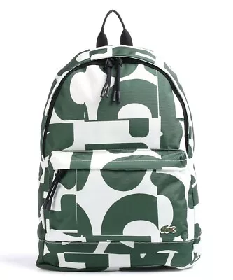 Lacoste Neocroc Destructured  Backpack NH3762-J42 Allover Print Croco Carre • £89.75