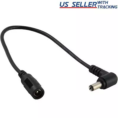 (5-pack) DC Power Right Angle Adapter Extension Cable 5.5x2.1mm Barrel Plug • $10.99