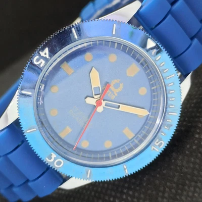 £24.99 • Buy 40MM VINTAGE TITUS WINDING SWISS MENS TURNABLE BEZEL BLUE WATCH 520-a274341-2
