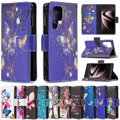 For Samsung S22 S21 S20 FE Ultra S10 Plus Case Pattern Leather Wallet Flip Cover • $17.99