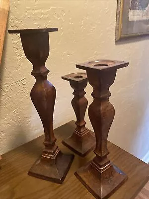 VTG Metal Candlesticks-Set Of 3 • $25