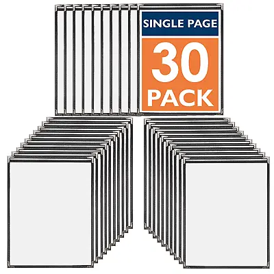 30 Pack Of Menu Covers - Single Page 2 View Fits 8.5 X 11 Inch Paper - Restaur • $65.37