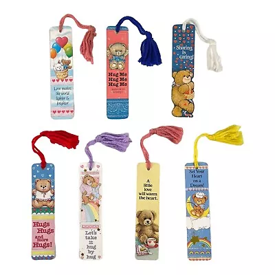 Teddy Bears Bookmarks Lot Of 7 Vintage 1980s Sunshine Thoughts Sharing Hugs Love • $47.35