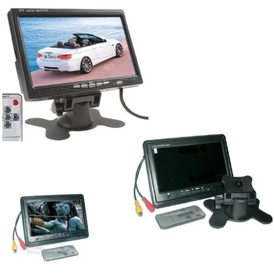 7  TFT TV Car Camper Color Headrest Base Adjustable Stand LCD Monitor • £32.86