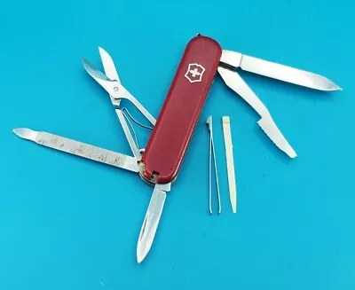 Victorinox Executive Swiss Army Knife RED! RETIRED! *CHIPPED SCALE* • $46.74