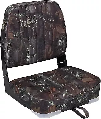 Leader Accessories Camo Folding Marine Boat Seat (Camo/Black Hinge) • $59.99