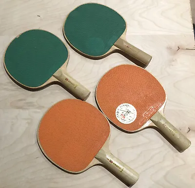 Lot Of 4 Vintage Made In Japan Regent Table Tennis Rackets  Ping-pong Paddles • $17.99