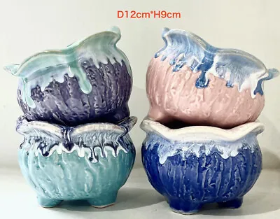 $8.99 • Buy Hand Made Pottery Ceramic Pots Flower Plant Succulent Pots 4-24