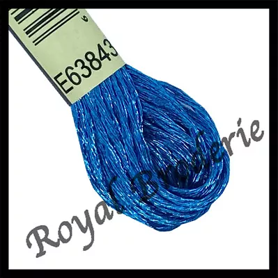 Embroidery Thread -Metallic Blues  Create Light Reflection Effects • £2.49