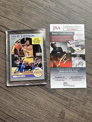 1990-1991 Magic Johnson Signed Autograph Hoops #157 JSA Authentic • $60