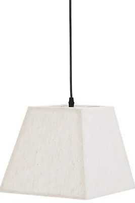 29 Cm Cream/White- Fabric UMI Trapezoidal Pendant Lamp Shade Table / Ceiling  • £13