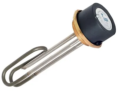 Tesla TIH640 11″ Incoloy Immersion Heater 2.1/4″ Boss 3kW 7  Incoloy Thermostat • £9.99