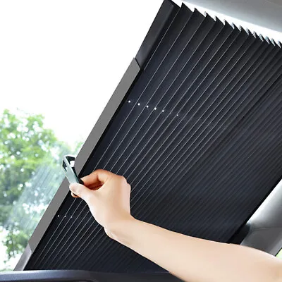 Universal Car Parts Front Windshield Sunshade Visor Curtain Cover Auto Accessory • $20.63