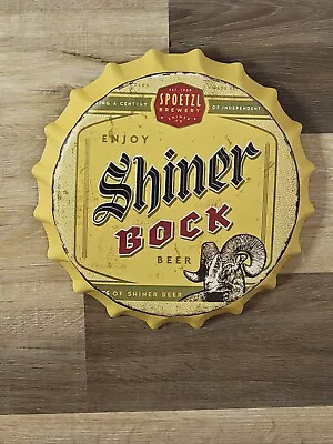 Shiner Beer Shiner Texas Vintage Style Round Metal Sign Man Cave Bar  Decor Sign • $20.77