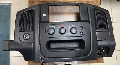 2002-05 Dodge Ram 1500 03-05 2500 3500 Dash Radio Bezel AC Vents Panel Trim BLK • $208.99