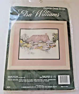 Elsa Williams English Cottage Counted Cross Stitch Kit NEW Complete Kit • $29.99