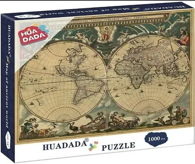 Huadada 1000 Pcs Jigsaw Puzzle - Map Of Ancient World  • £3.90