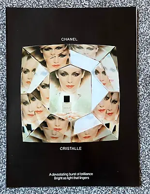 Collectable Original 1980 Vogue Magazine Advert Art Picture Chanel Cristalle Ad • £12.99