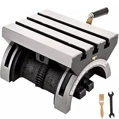 Tilting Milling Table 7x5in Tilting Angle Milling Machine Adjustable Swivel/ • $67.25