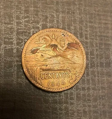 1944 Mexico 20 Centavos Rare Good Condition  • $1600