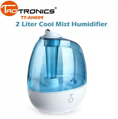 TaoTronics Cool Mist Humidifier 2 Liter Quiet Waterless BPA-Free TT-AH009 DI09 • $18