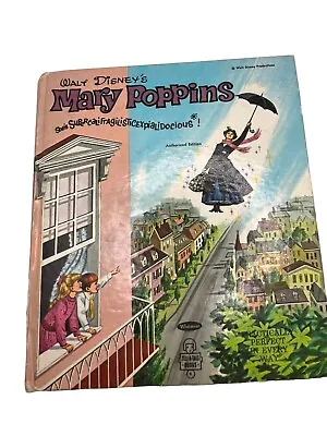 Walt Disney's Mary Poppins Whitman Vintage Tell-a-Tales 1964 Hardcover - • $7