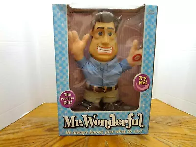 Mr. Wonderful Talking Doll HE ALWAYS KNOWS JUST WHAT TO SAY! NIB • $34.99