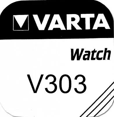 2x Varta Watch 303 Watch Cell SR 44 SW V303 Silver Oxide 180 MAh 1.55 V 1 BL • $2.96