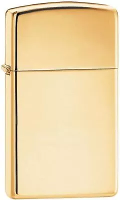 Lighters Zippo 1654B Slim Brass Gold Unisex • $133.13