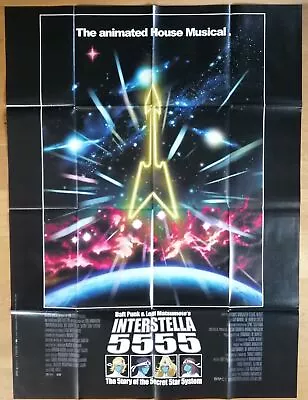 INTERSTELLA 5555 Anime DAFT PUNK Original LARGE French Movie Poster 2003 • $249