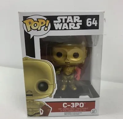 C-3PO #64 Star Wars The Force Awakens Funko Pop  Free Tracked Postage • $24.40