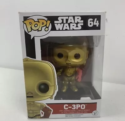 C-3PO #64 Star Wars The Force Awakens Funko Pop  Free Tracked Postage • $24.40