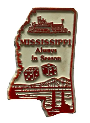Vintage Mississippi State Magnet Mississippi Always In Season State Maps Magnet • $9.99