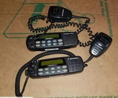 MOTOROLA CDM1550-LS & CDM1550-LS Plus Display Control HeadsOnly W Mics LOT Of 2! • $199.99