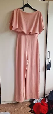 Quiz Size Uk 12 Jumpsuit Pink Short Sleeve • £0.99