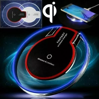 Universal Qi Wireless Charger Charging Pad Mat Dock For IPhone Samsung Galaxy UK • £3.99