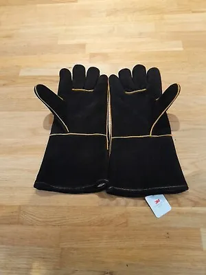 3M Welders Gauntlets Black Extreme Heat Resistant BBQ TIG MIG Welding Gloves  • £12.99