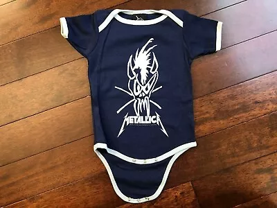 Vtg 2007 Metallica Heavy Metal Baby Infant Body Suit Rock Band Shirt Deadstock • $15