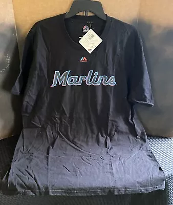 Majestic Miami Marlins Brian Anderson Jersey T Shirt Men’s XL-NWT • $14.95