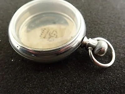 Vintage 18 Size Century Silver Plated Pocket Watch Case Swing Out Style Horse • $185