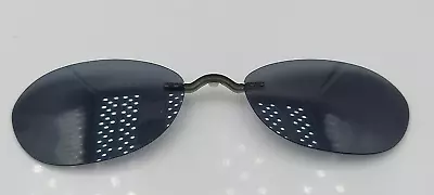 Vintage Silhouette 6545L Gray Oval Rimless Clips-On Sunglasses Frames Austria • $24.80