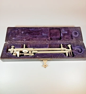 £9.99 • Buy Vintage Draftsman's Measuring Tool With Box Drawing Instruments Compasses Tool
